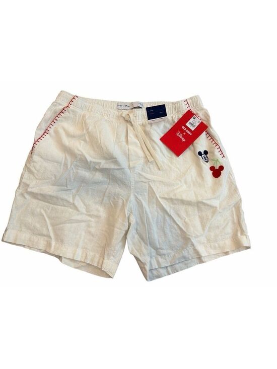 Old navy Other - NWT Old Navy Men's Mickey Mouse Embroidered Shorts - Cream - Size L